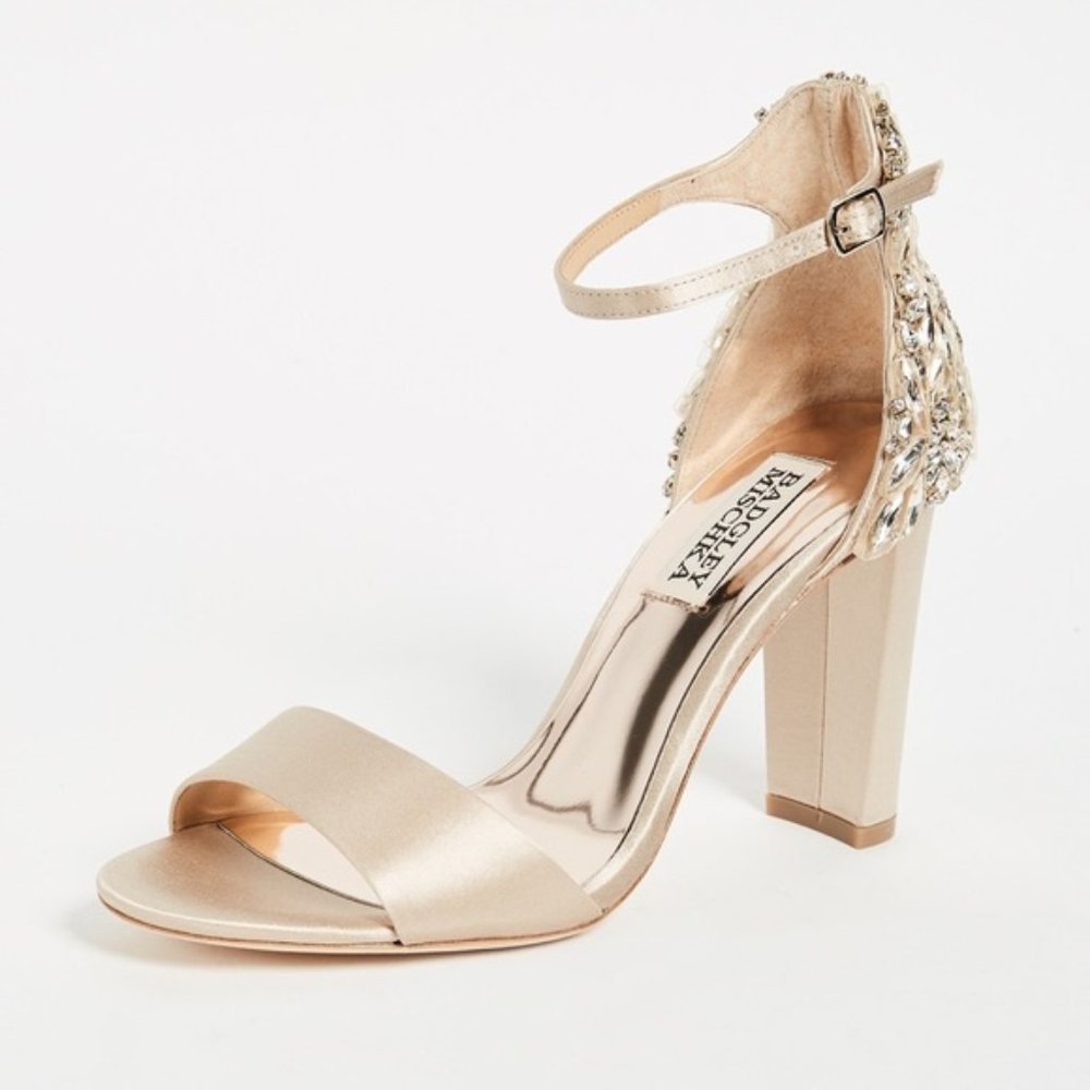 Badgley Mischka Siena Bridal Nude Heel 10